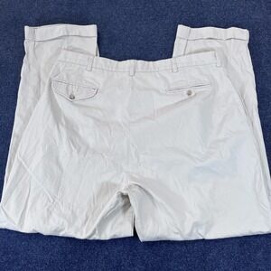 Polo Ralph Lauren Pants Mens 38x30 Beige Pleated Chino Casual Classic Fit Cotton